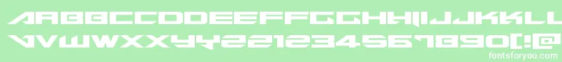 Tarrgetexpand Font – White Fonts on Green Background