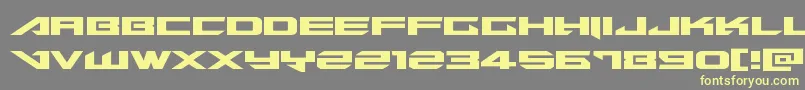 Tarrgetexpand Font – Yellow Fonts on Gray Background