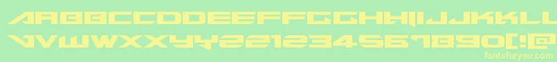 Tarrgetexpand Font – Yellow Fonts on Green Background