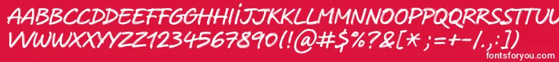 Crabmeal Font – White Fonts on Red Background