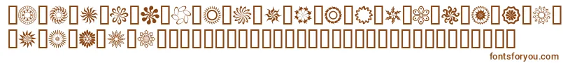 Runnn ffy Font – Brown Fonts on White Background
