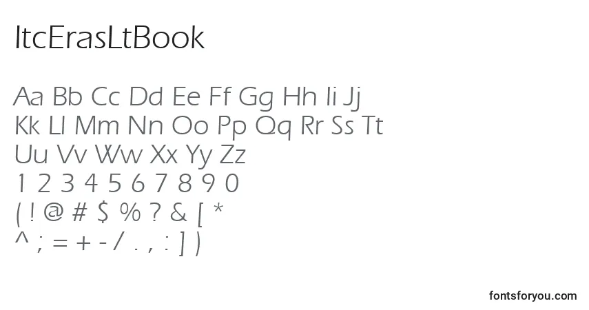 ItcErasLtBook Font – alphabet, numbers, special characters