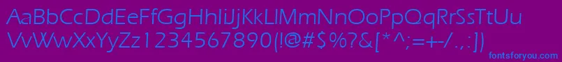 ItcErasLtBookフォントについての詳細 フォントItcErasLtBook – 紫色の背景に青い文字