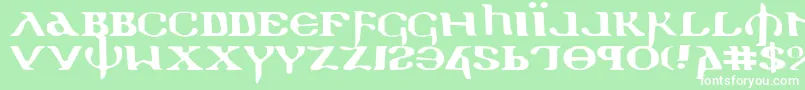 HolyEmpireExpanded Font – White Fonts on Green Background
