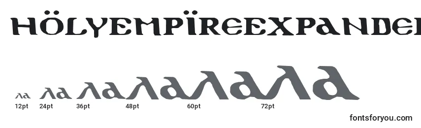 HolyEmpireExpanded Font Sizes