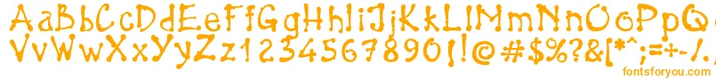 BrokenPen-Schriftart – Orangefarbene Schriften