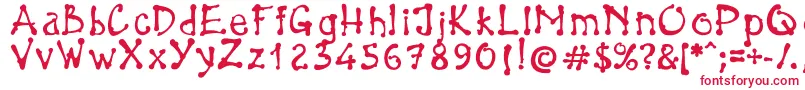 Шрифт BrokenPen – красные шрифты