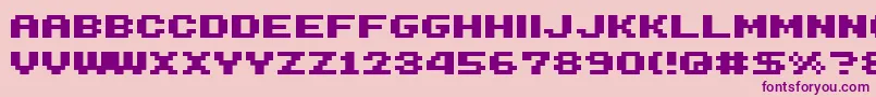 Shakagraphics14 Font – Purple Fonts on Pink Background