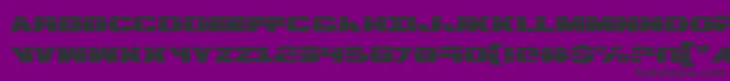 フォントBummer Laser – 紫の背景に黒い文字