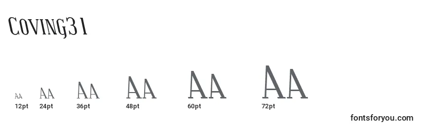 Coving31 Font Sizes