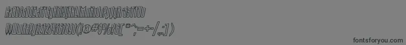 Police Nk49 – polices noires sur fond gris