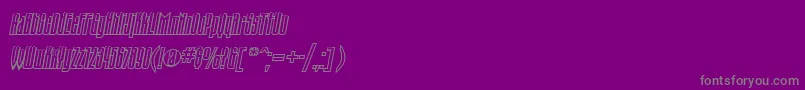 Nk49 Font – Gray Fonts on Purple Background