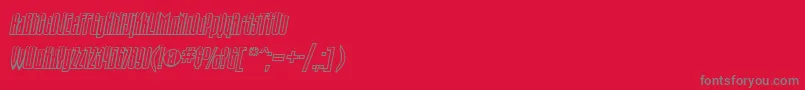 fuente Nk49 – Fuentes Grises Sobre Fondo Rojo