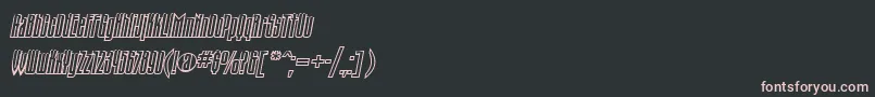 Nk49 Font – Pink Fonts on Black Background