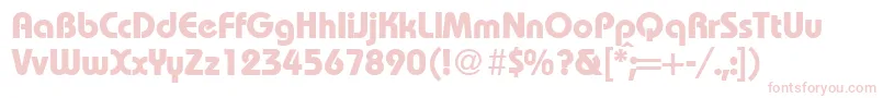 RoundhouseheavyRegularDb-fontti – vaaleanpunaiset fontit
