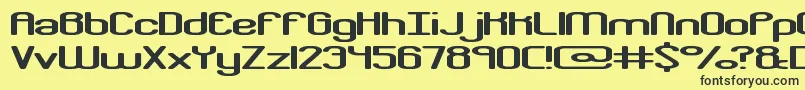 CrackdownRBrk Font – Black Fonts on Yellow Background