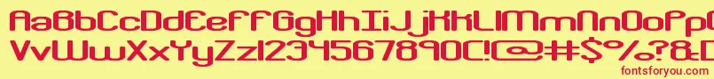 More about CrackdownRBrk Font CrackdownRBrk Font – Red Fonts on Yellow Background