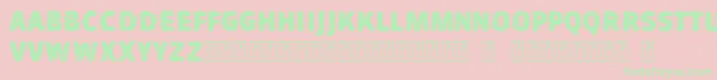 VtksSujinha Font – Green Fonts on Pink Background