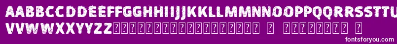 VtksSujinha Font – White Fonts on Purple Background