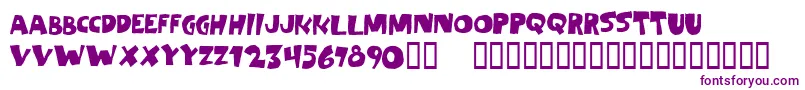 Czcionka Fayuca – fioletowe czcionki