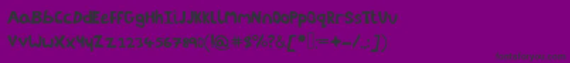 Шрифт Littleenvybeta – чёрные шрифты на фиолетовом фоне