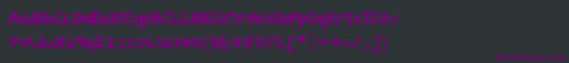 Littleenvybeta Font – Purple Fonts on Black Background
