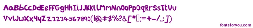 Littleenvybeta Font – Purple Fonts on White Background