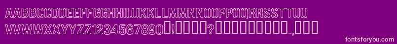 Dam Font – Pink Fonts on Purple Background