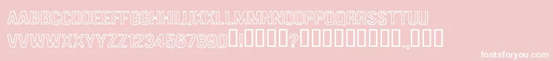 Dam Font – White Fonts on Pink Background