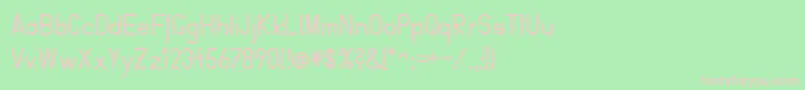 FibelVienna Font – Pink Fonts on Green Background