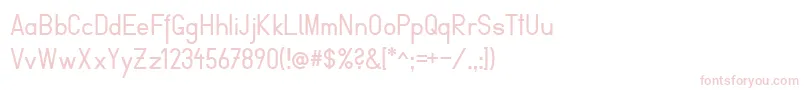 FibelVienna Font – Pink Fonts on White Background