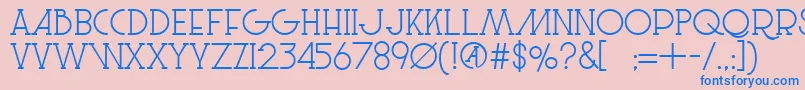 LeSuperSerif Font – Blue Fonts on Pink Background