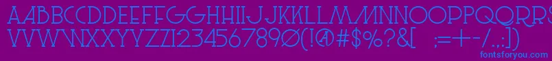 fuente LeSuperSerif – Fuentes Azules Sobre Fondo Morado