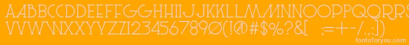LeSuperSerif Font – Pink Fonts on Orange Background