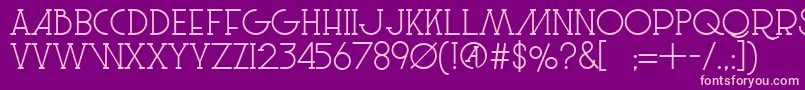 LeSuperSerif Font – Pink Fonts on Purple Background