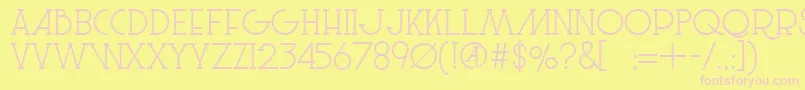 LeSuperSerif Font – Pink Fonts on Yellow Background