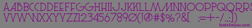 LeSuperSerif Font – Purple Fonts on Gray Background