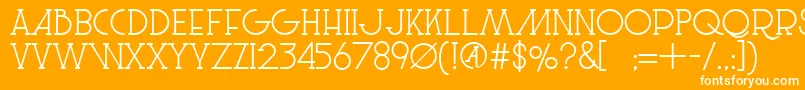 LeSuperSerif Font – White Fonts on Orange Background