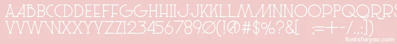 LeSuperSerif Font – White Fonts on Pink Background