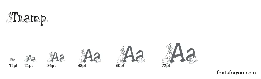 Tramp Font Sizes