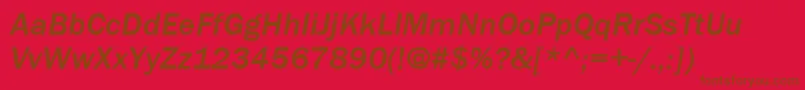 Подробнее о шрифте ItcFranklinGothicLtMediumItalic Шрифт ItcFranklinGothicLtMediumItalic – коричневые шрифты на красном фоне