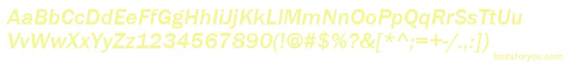 ItcFranklinGothicLtMediumItalic Font – Yellow Fonts