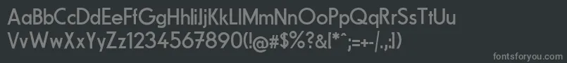 FundamentalBrigade Font – Gray Fonts on Black Background
