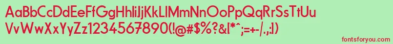 FundamentalBrigade Font – Red Fonts on Green Background