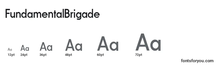 FundamentalBrigade Font Sizes