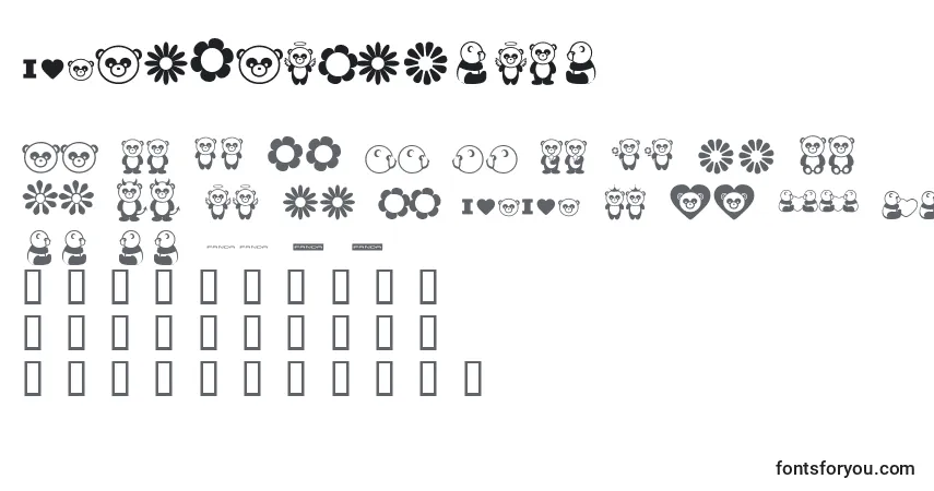 Schriftart PandamoniumBv – Alphabet, Zahlen, spezielle Symbole