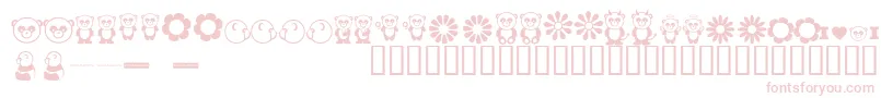 フォントPandamoniumBv – ピンクのフォント