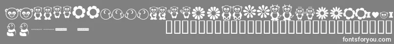 PandamoniumBv Font – White Fonts on Gray Background
