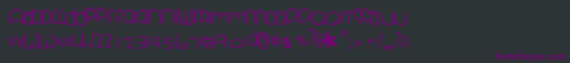 Skyblueclues Font – Purple Fonts on Black Background