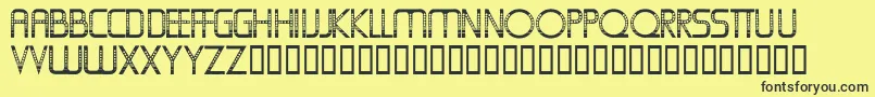 Oldfolksshuffle Font – Black Fonts on Yellow Background